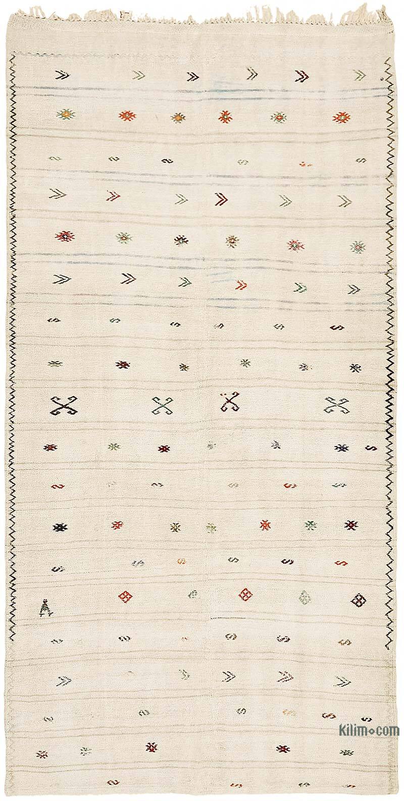 Vintage Anatolian Hemp Kilim Rug - 5' 9" x 11'  (69" x 132") - K0070576