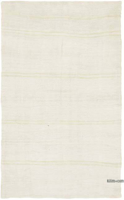 Vintage Anatolian Hemp Kilim Rug - 6' 2" x 11' 9" (74" x 141")