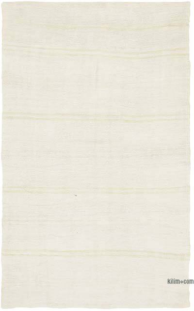 Vintage Anatolian Hemp Kilim Rug - 6' 1" x 9' 8" (73" x 116")