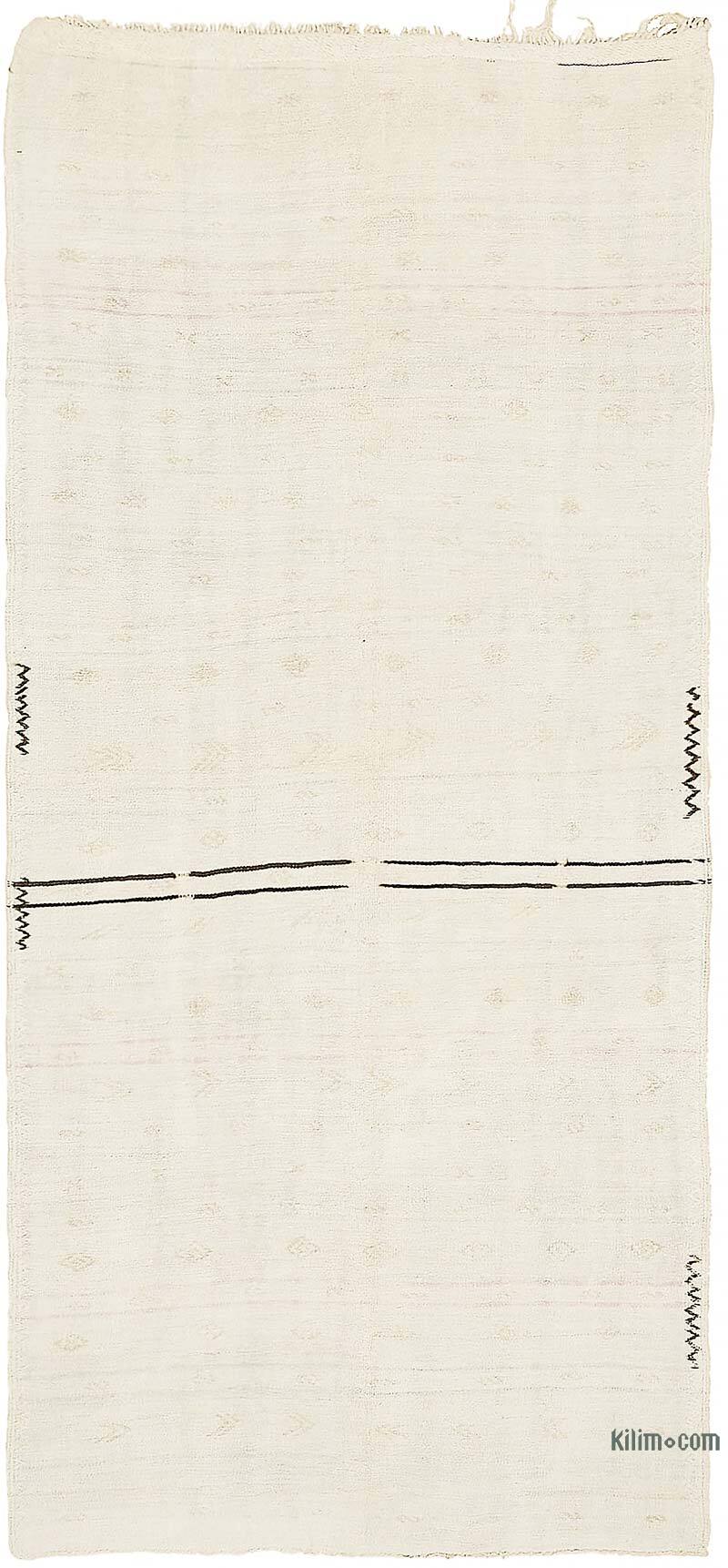 Vintage Anatolian Hemp Kilim Rug - 5' 2" x 10' 7" (62" x 127") - K0070583