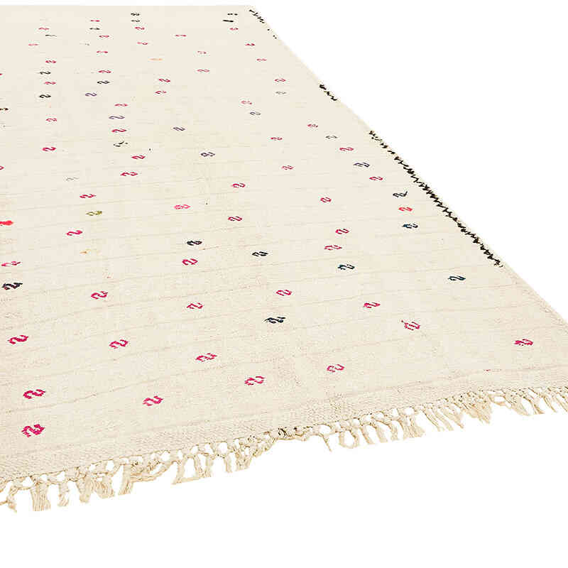Vintage Anatolian Hemp Kilim Rug - 5' 11" x 10' 2" (71" x 122") - K0070587