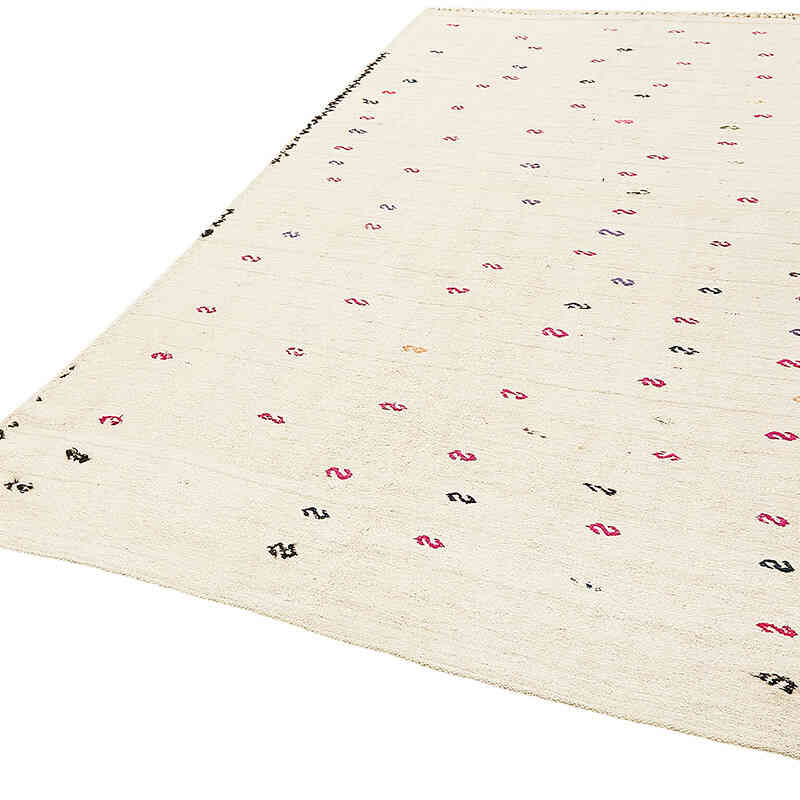 Vintage Anatolian Hemp Kilim Rug - 5' 11" x 10' 2" (71" x 122") - K0070587