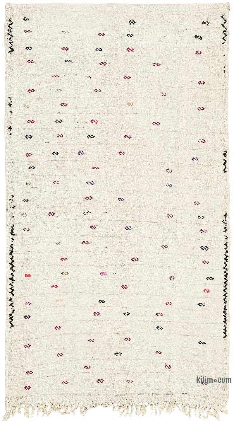 Vintage Anatolian Hemp Kilim Rug - 5' 11" x 10' 2" (71" x 122") - K0070587