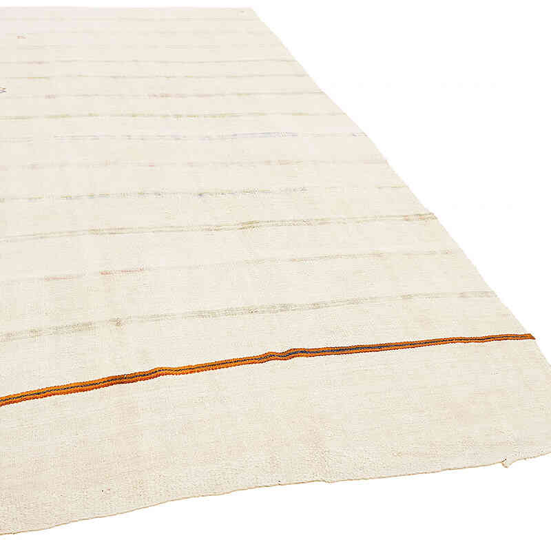 Vintage Anatolian Hemp Kilim Rug - 5' 9" x 11' 2" (69" x 134") - K0070591