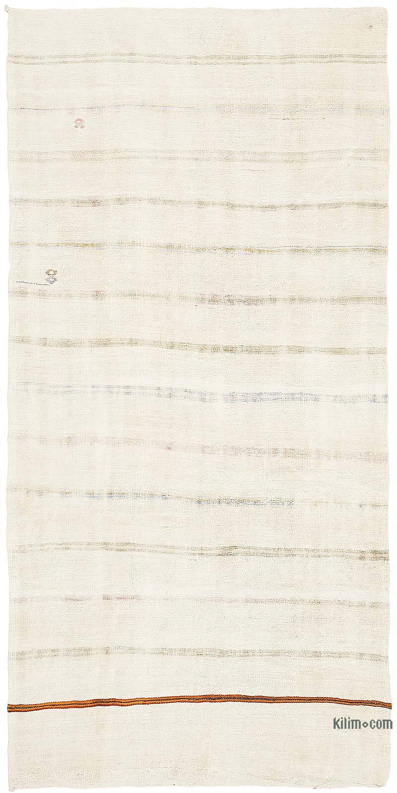 Vintage Anatolian Hemp Kilim Rug - 5' 9" x 11' 2" (69" x 134") - K0070591