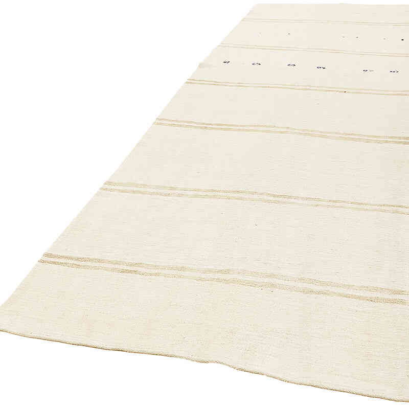 Vintage Anatolian Hemp Kilim Rug - 5'  x 12' 6" (60" x 150") - K0070594