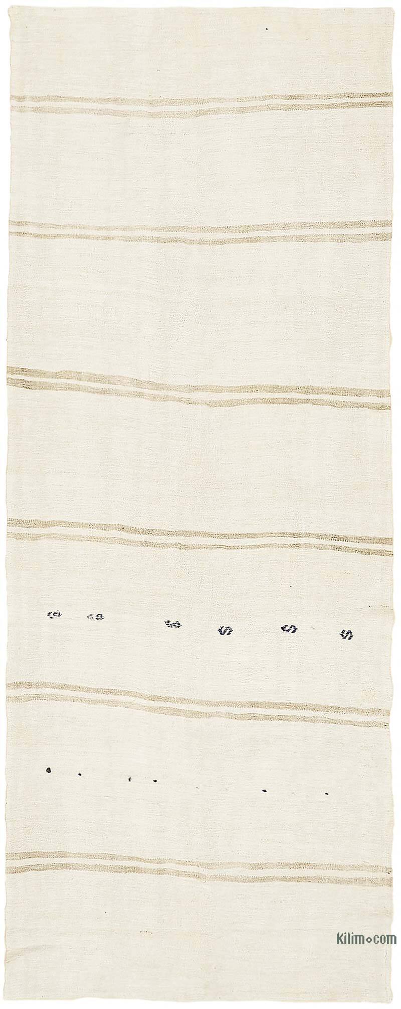 Vintage Anatolian Hemp Kilim Rug - 5'  x 12' 6" (60" x 150") - K0070594