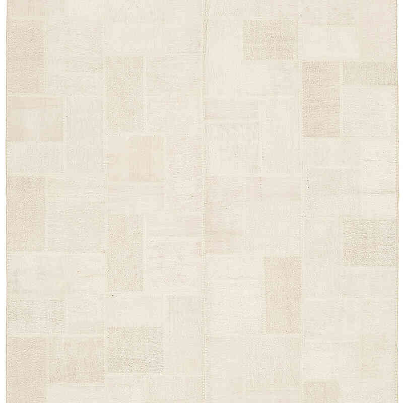 Alfombra Kilim de Cáñamo con Patchwork - 197 cm x 292 cm - K0070595