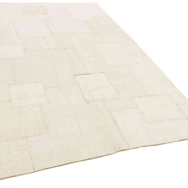 Patchwork Hemp Kilim Rug - 6' 7" x 9' 10" (79" x 118") - K0070596
