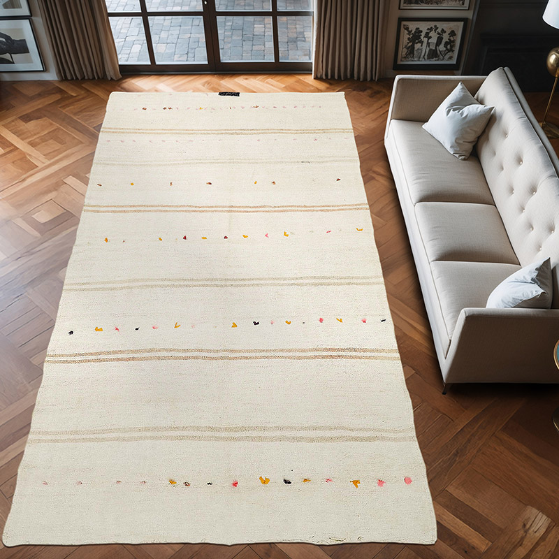 Alfombra Vintage Turco Kilim - 195 cm x 380 cm - K0070598