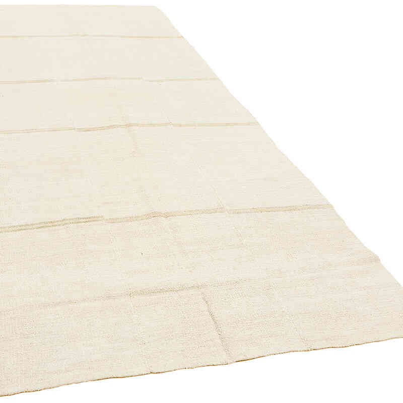 Vintage Anatolian Hemp Kilim Rug - 5' 8" x 12' 8" (68" x 152") - K0070600