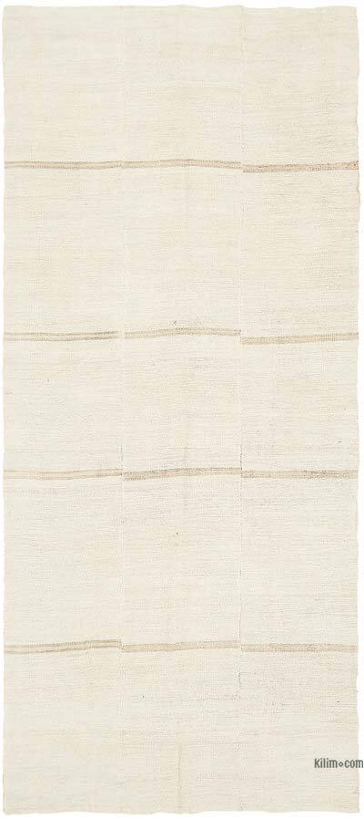 Vintage Anatolian Hemp Kilim Rug - 5' 8" x 12' 8" (68" x 152")