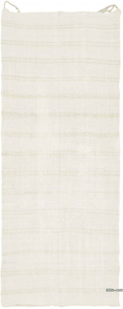 Vintage Anatolian Hemp Kilim Rug - 5' 7" x 13' 4" (67" x 160")