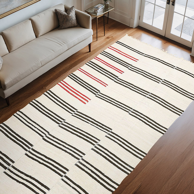Vintage Anadolu Kendir Kilim - 203 cm x 363 cm - K0070617