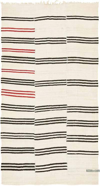 Vintage Anatolian Hemp Kilim Rug - 6' 8" x 11' 11" (80" x 143")