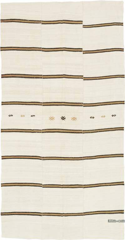 Vintage Anatolian Hemp Kilim Rug - 6' 9" x 13'  (81" x 156")