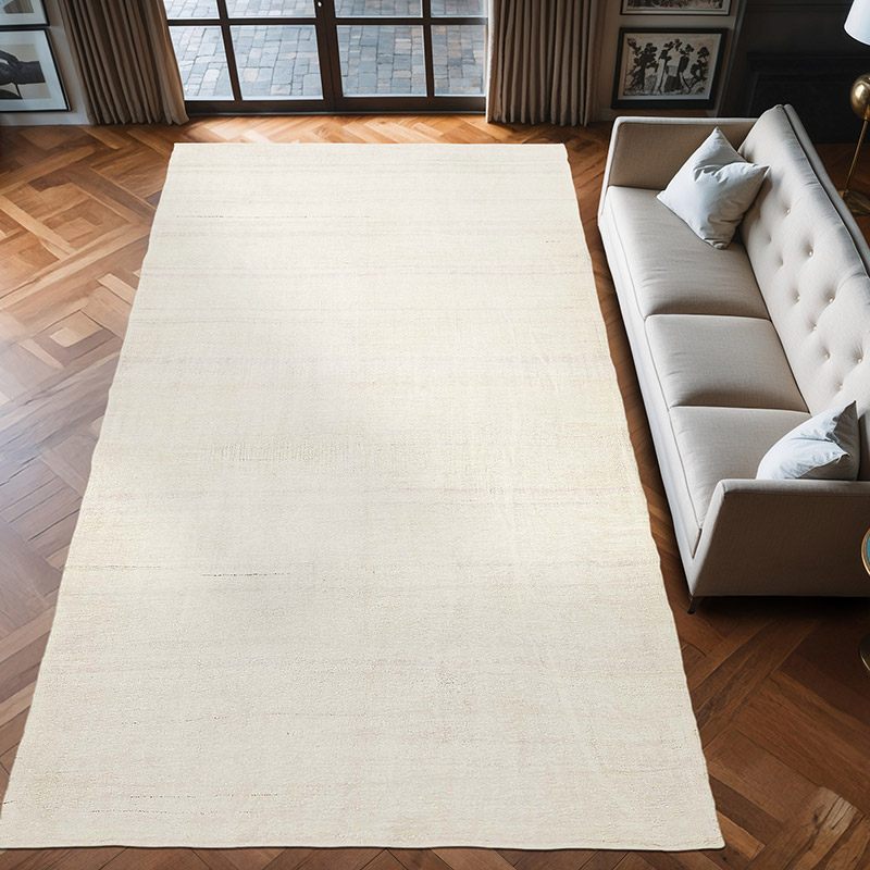 Vintage Anatolian Hemp Kilim Rug - 6' 7" x 12' 4" (79" x 148") - K0070625