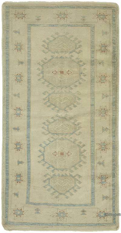 Alfombra Vintage Turca Anudada a Mano - 85 cm x 163 cm
