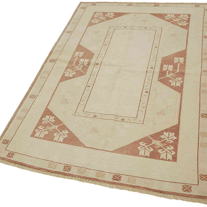 Vintage Turkish Hand-Knotted Rug - 3' 10" x 5' 9" (46" x 69") - K0070645