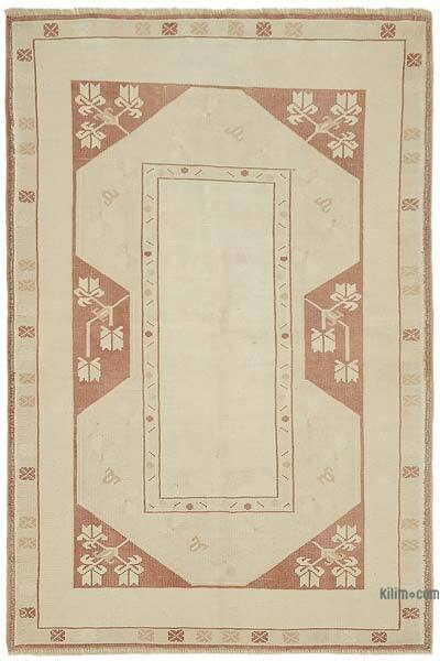 Vintage Turkish Hand-Knotted Rug - 3' 10" x 5' 9" (46" x 69")
