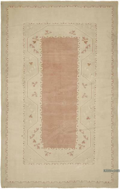 Vintage Turkish Hand-Knotted Rug - 5' 5" x 8' 8" (65" x 104")