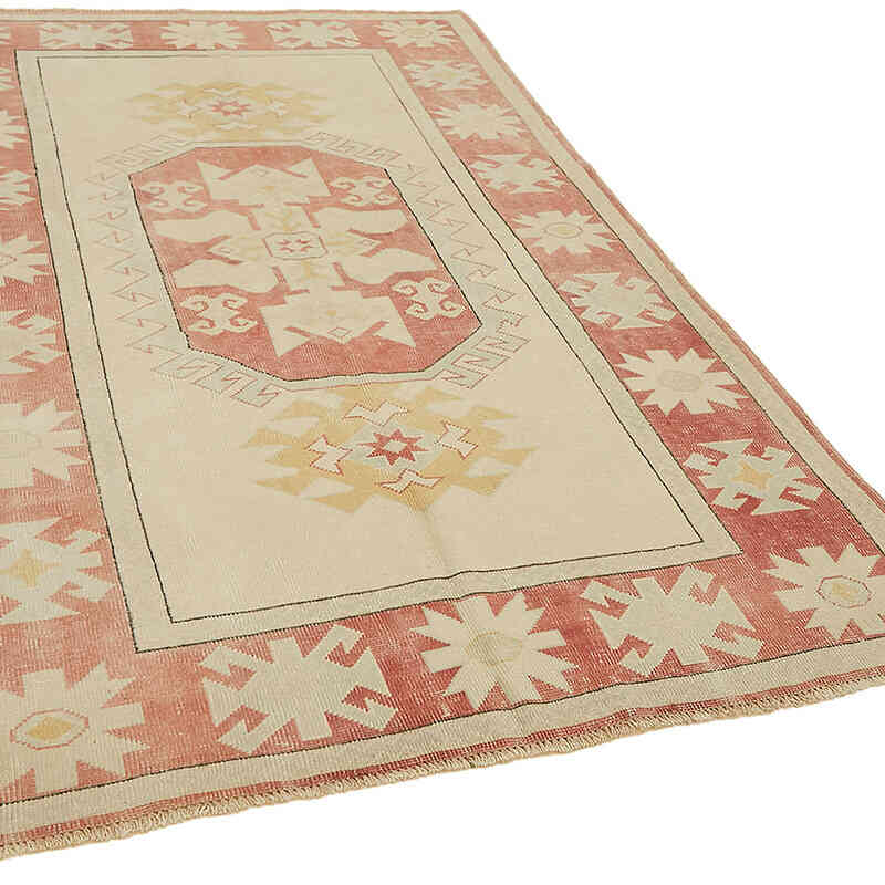Vintage Turkish Hand-Knotted Rug - 5' 4" x 8'  (64" x 96") - K0070659