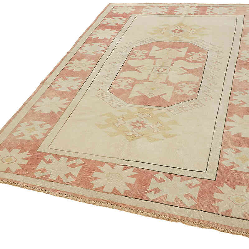 Vintage Turkish Hand-Knotted Rug - 5' 4" x 8'  (64" x 96") - K0070659