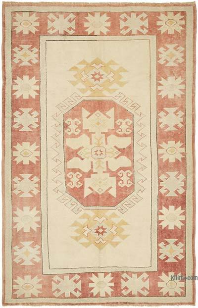 Vintage Turkish Hand-Knotted Rug - 5' 4" x 8'  (64" x 96")