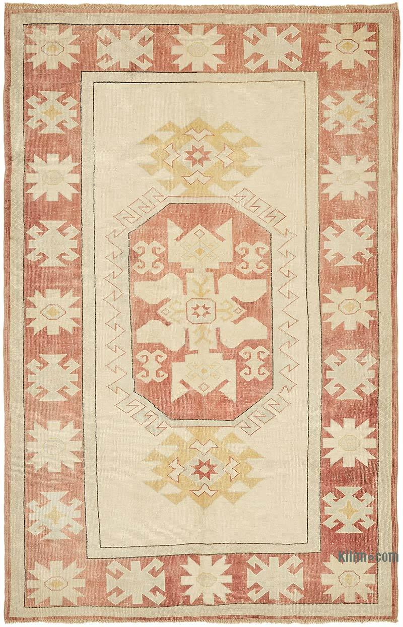 Vintage Turkish Hand-Knotted Rug - 5' 4" x 8'  (64" x 96") - K0070659