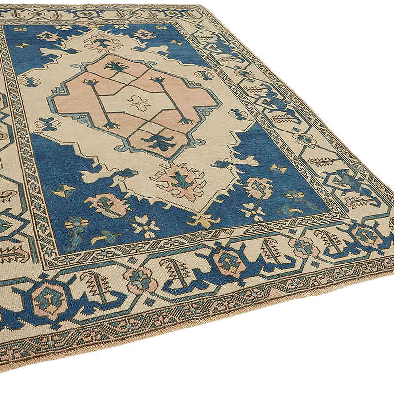 Alfombra Vintage Turca Anudada a Mano - 192 cm x 280 cm - K0070666