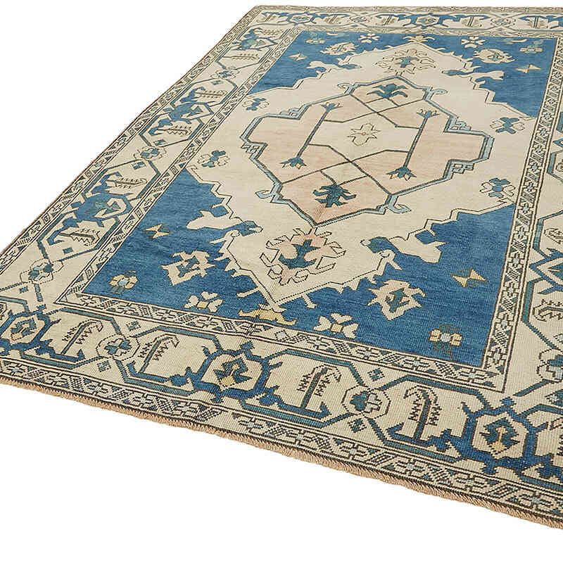 Alfombra Vintage Turca Anudada a Mano - 192 cm x 280 cm - K0070666
