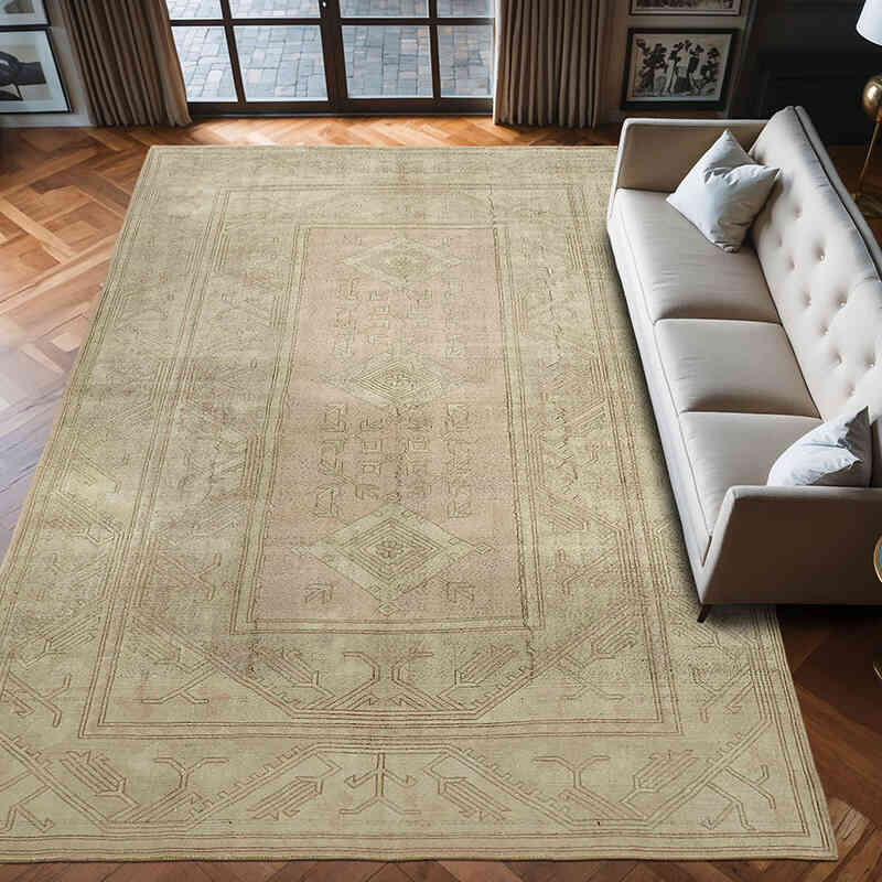 El Dokuma Vintage Halı - 250 cm x 376 cm - K0070674