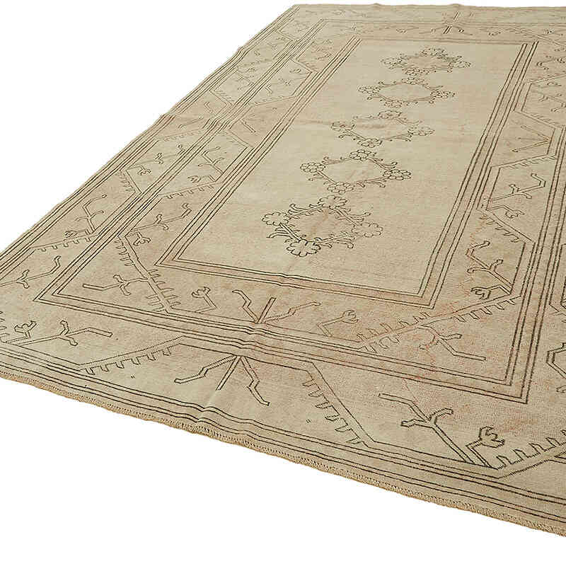 El Dokuma Vintage Halı - 222 cm x 347 cm - K0070678