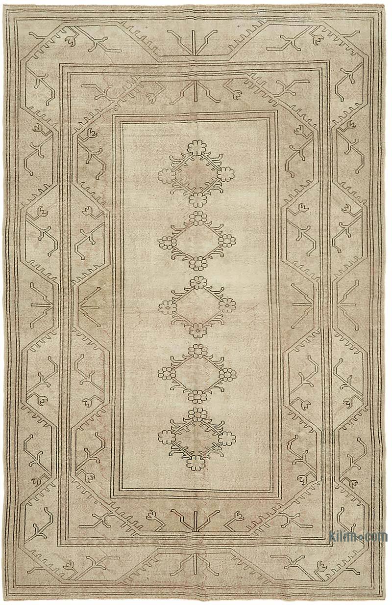 El Dokuma Vintage Halı - 222 cm x 347 cm - K0070678