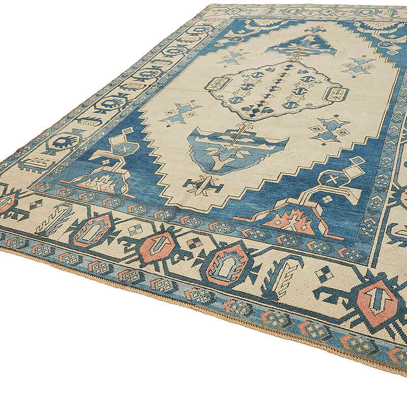 Alfombra Vintage Turca Anudada a Mano - 240 cm x 357 cm - K0070687