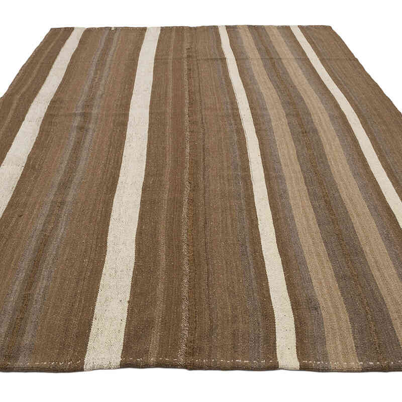 Vintage Anatolian Kilim Rug - 6' 3" x 9' 4" (75" x 112") - K0070709