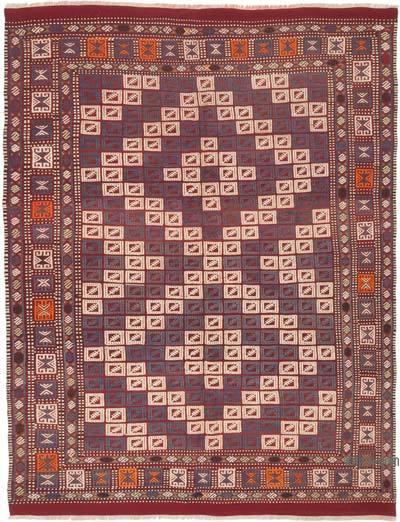 Vintage Anatolian Jijim Rug - 5' 7" x 7' 3" (67" x 87")