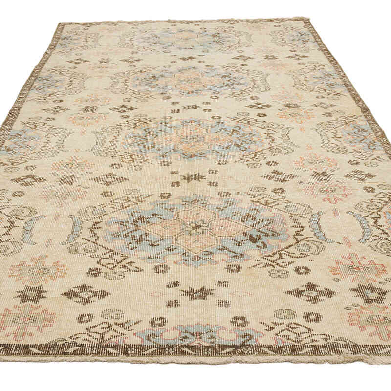 Vintage Turkish Hand-Knotted Rug - 5' 1" x 9' 2" (61" x 110") - K0070751