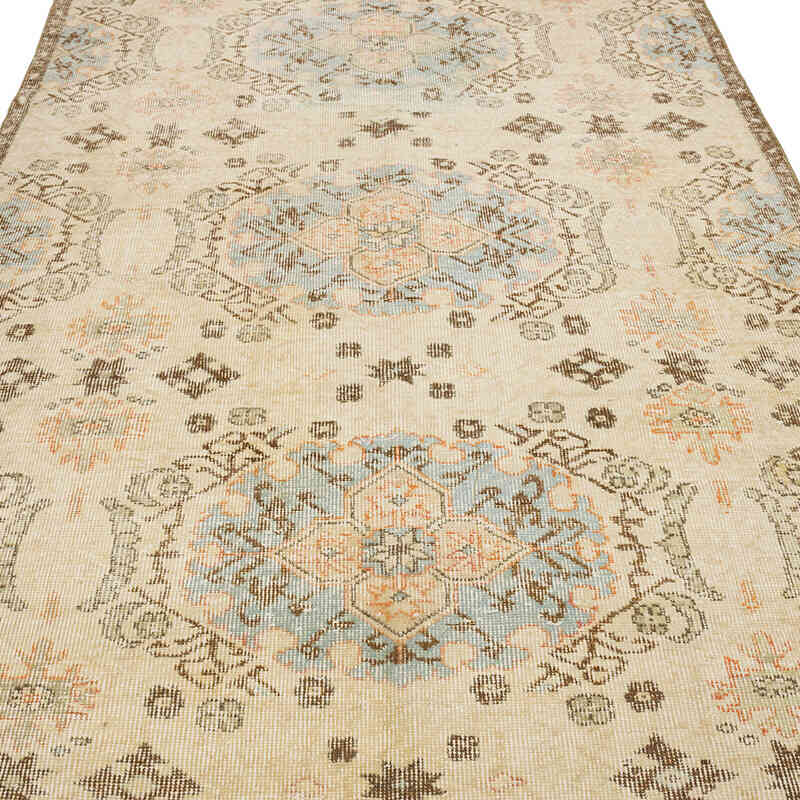 Vintage Turkish Hand-Knotted Rug - 5' 1" x 9' 2" (61" x 110") - K0070751
