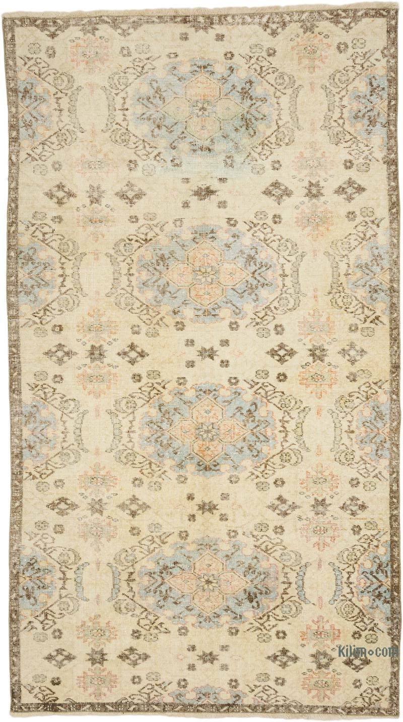 Vintage Turkish Hand-Knotted Rug - 5' 1" x 9' 2" (61" x 110") - K0070751
