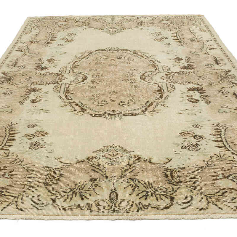 Vintage Turkish Hand-Knotted Rug - 5' 9" x 8' 7" (69" x 103") - K0070754