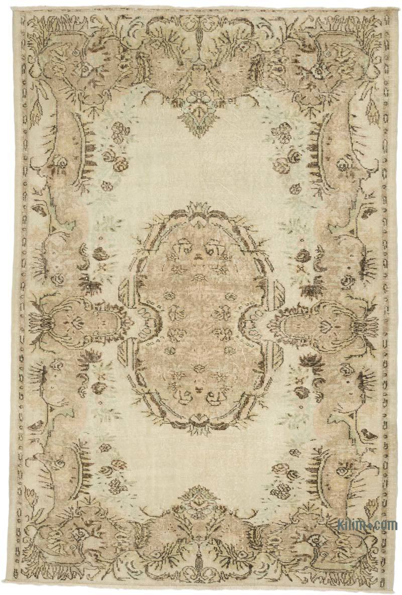 Vintage Turkish Hand-Knotted Rug - 5' 9" x 8' 7" (69" x 103") - K0070754