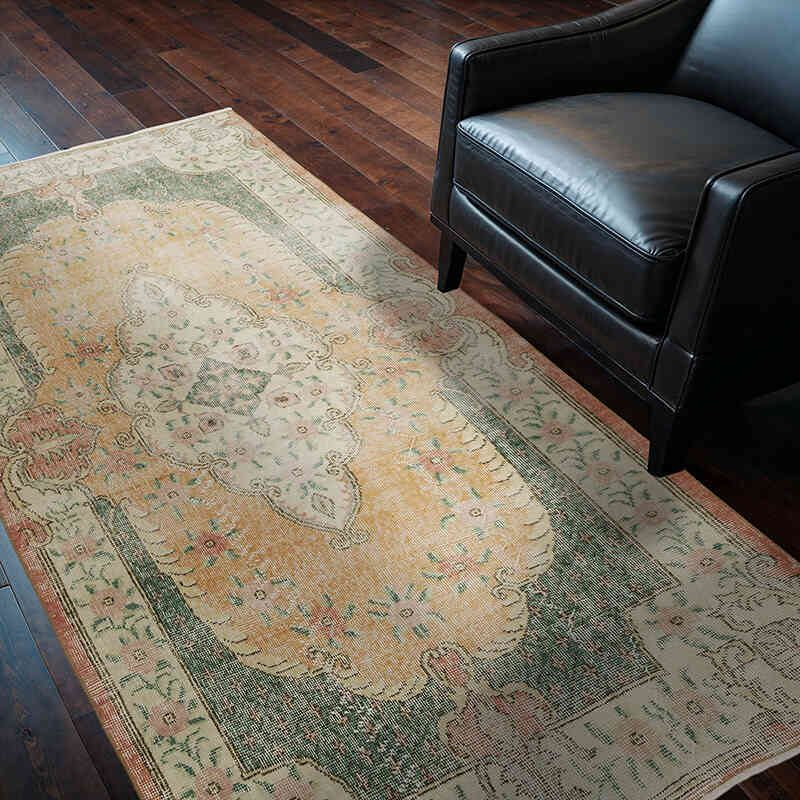 El Dokuma Vintage Halı - 122 cm x 212 cm - K0070755