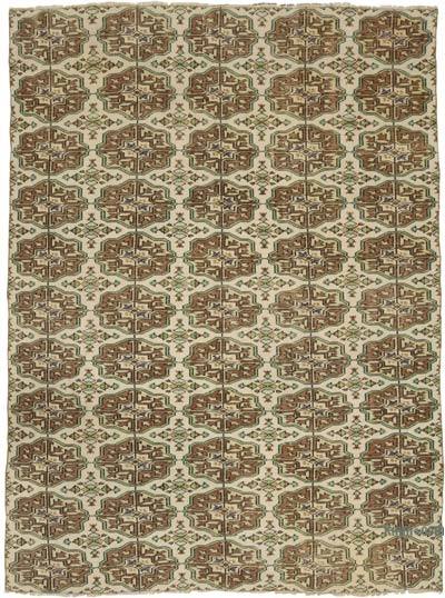 Alfombra Vintage Turca Anudada a Mano - 182 cm x 242 cm