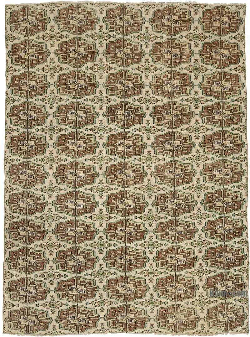 Vintage Turkish Hand-Knotted Rug - 6'  x 7' 11" (72" x 95") - K0070762