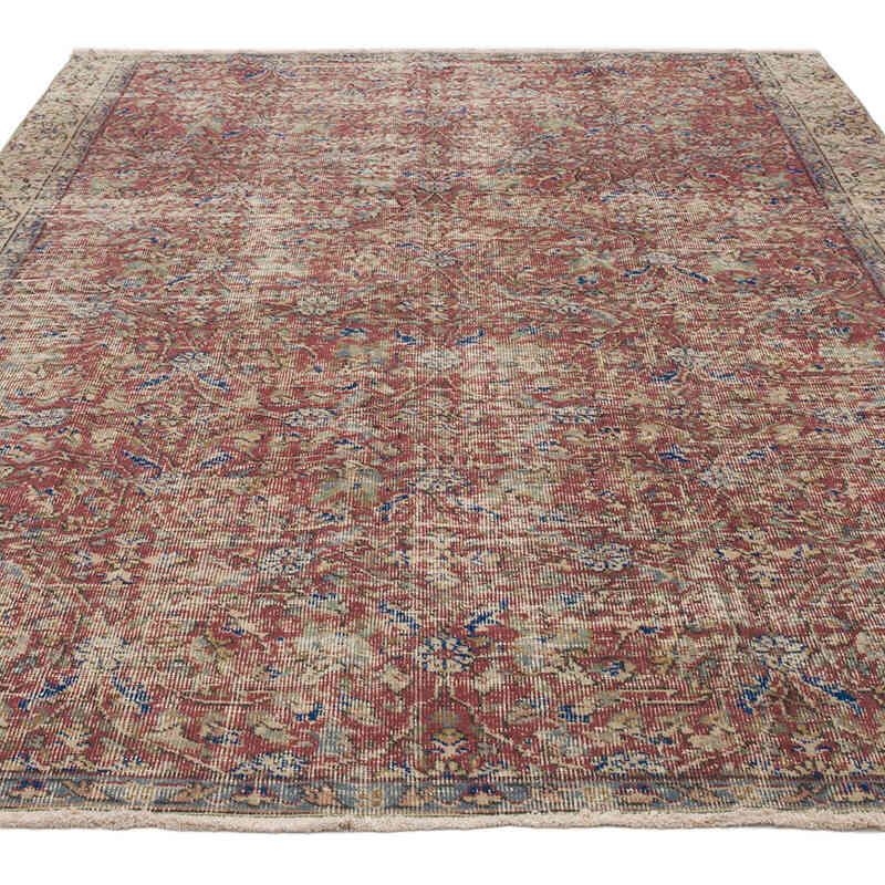 Vintage Turkish Hand-Knotted Rug - 5' 11" x 8' 2" (71" x 98") - K0070775