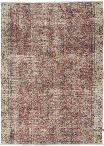 Vintage Turkish Hand-Knotted Rug - 5' 11" x 8' 2" (71" x 98")