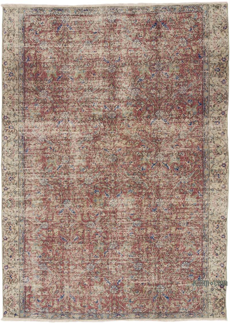 Vintage Turkish Hand-Knotted Rug - 5' 11" x 8' 2" (71" x 98") - K0070775