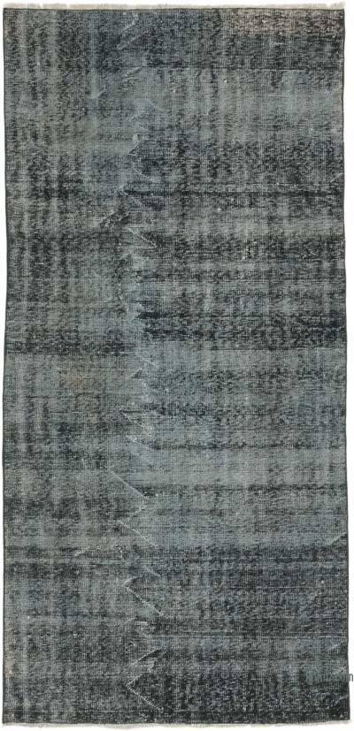 Boyalı El Dokuma Vintage Halı - 120 cm x 248 cm