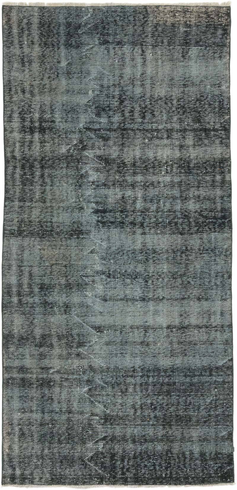 Over-dyed Vintage Hand-Knotted Turkish Rug - 3' 11" x 8' 2" (47" x 98") - K0070787